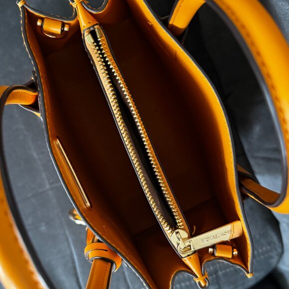 Michael Kors Yellow Saffiano Leather Extra-Small Jet Set Travel Tote - Picture 2 of 4